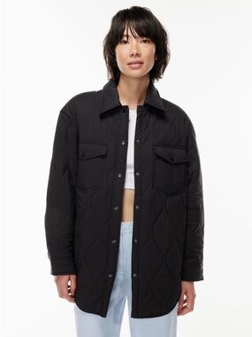 Aritzia Wilfred Free The Ganna™ Quilted Jacket- Black- Size Medium